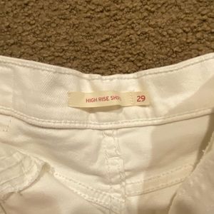 Levi’s White Shorts